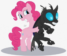 7107344__safe_artist-colon-bjsampson_imported+from+derpibooru_pinkie+pie_changeling_earth+pony_drone_fangs_female_grin_gritted+teeth_hug_hug+from+behind_lifting.png