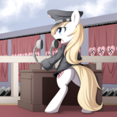 760519__safe_artist-colon-aryanne_derpibooru+import_oc_oc-colon-aryanne_unofficial+characters+only_earth+pony_pony_adolf+hitler_bipedal_blonde_bottomle.png