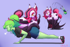 1005505__safe_artist-colon-outta+sync_oc_oc+only_oc-colon-arrhythmia_oc-colon-femanon_species-colon-bat+pony_species-colon-human_species-colon-pony_ass_chubby_c.png.png