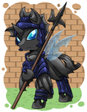 1062299__safe_solo_clothes_changeling_armor_male_helmet_artist-colon-vavacung_guard_halberd.png