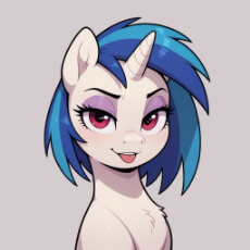 7201971__safe_imported+from+twibooru_dj+pon-dash-3_vinyl+scratch_pony_unicorn_ai+generated_chest+fluff_eyeshadow_female_horn_image_lidded+eyes_looking+at+you_ma.png