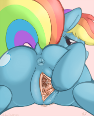 1046861__explicit_artist-colon-ratofdrawn_color+edit_edit_rainbow+dash_anus_bedroom+eyes_cervix_clitoris_close-dash-up_colored_derpibooru+import_detail.png