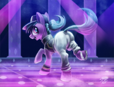 1160838__safe_artist-colon-tsitra360_azure velour_the saddle row review_clothes_club pony party palace_cute_dance floor_dancer_dancing_hat_horseshoes_o.png