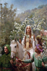 John Collier (1850–1934) Queen Guinevere's Maying - 1900.jpg