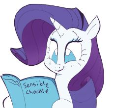2356462__safe_artist-colon-hattsy_rarity_pony_unicorn_g4_book_eyeshadow_female_hoof+hold_magazine_makeup_mare_meme_ponified_sensible+chuckle_smiling_solo.png