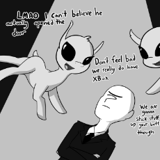 2459403__suggestive_artist-colon-tjpones_oc_oc+only_oc-colon-anon_alien_alien+pony_human_original+species_annoyed_ayy+lmao_crossed+arms_floating_grayscale_impli.png