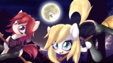 66_1568551__safe_artist--an-m-colon-aryanne_-colon-leonie_ only_blushing_broom_cat_clothes_cloud_earth pony_female_flying_looking.png
