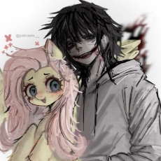 3686934__safe_artist-colon-fr3akshowt1me_derpibooru+import_fluttershy_butterfly_human_insect_pegasus_pony_g4_black+hair_blood_blushing_clothes_creepy_c.jpeg