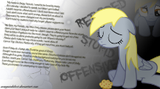 377066__safe_solo_derpy hooves_text_wallpaper_sad_muffin_feels_derpygate_disembodied thoughts.jpeg