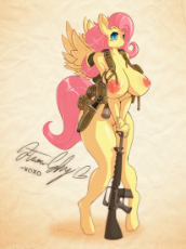 874245__explicit_artist-colon-lysergide_fluttershy_-colon-3_anthro_areola_army_backpack_big areola_big breasts_big nipples_blushing_breasts_busty flutt.jpeg