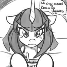 995151__safe_solo_pony_oc_oc+only_unicorn_monochrome_sketch_floppy+ears_crying_sad_dead+source_ice+cream_wavy+mouth_television_artist-colon-reiduran_.png