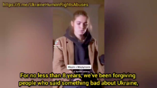 Ukrainian nationalist says anyone who doesnt think like her should leave or be punished.mp4