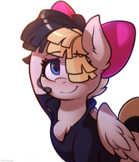 1570046__safe_songbird+serenade_solo_female_pony_mare_clothes_simple+background_pegasus_smiling_blushing_cute_white+background_.png
