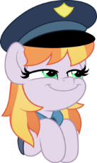 2511893__safe_artist-colon-jhayarr23_part+of+a+set_copper+top_earth+pony_pony_alternate+hairstyle_cap_clothes_commission_female_hat_just+one+bite_mare_police+po.png
