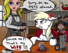 3034257__source+needed_safe_artist-colon-celsian_edit_oc_oc-colon-aryanne_earth+pony_human_pony_angry_apron_blonde_bloodshot+eyes_cafe_candle_chef_chef (1).jpeg