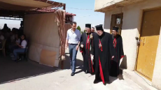 Exclusive video from President Assads visit to the Syrian Syriac Catholic youth camp in Saydnaya, Damascus Syria..mp4