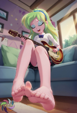 Lemon playing air guitar feet pov.jpeg