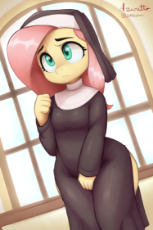 7003172__safe_artist-colon-azuretto_imported+from+derpibooru_fluttershy_anthro_pegasus_clothes_female_flutternun_frown_high+res_nun+outfit_side+slit_solo_wide+h.png