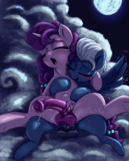 2476086__explicit_alternate+version_artist-colon-t72b_night+glider_sugar+belle_pegasus_pony_unicorn_g4_abdominal+bulge_anal_balls_blushing_cloud_crotchboobs_duo.png