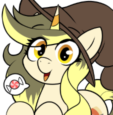 7050264__safe_artist-colon-dowa_imported+from+derpibooru_oc_oc+only_oc-colon-candy+pot_pony_unicorn_animated_candy_clothes_commission_female_food_hat_hor.gif