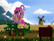 1448784__safe_pinkie+pie_gummy_female_pony_mare_clothes_earth+pony_tongue+out_duo_cloud_fangs_goggles_sky_scenery_mountain_sign_map_al.png