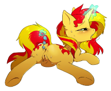 1233464__explicit_artist-colon-hioshiru_sunset shimmer_anal beads_anal insertion_anus_both cutie marks_female_glowing horn_human vagina on pony_inserti.png