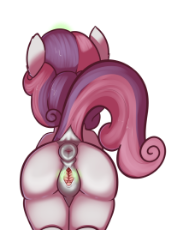 2042926__explicit_artist-colon-cutelewds_sweetie belle_anatomically correct_anus_butt_dock_foalcon_magic_magical spreading_nudity_plot_po.png