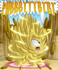 703113__safe_artist-colon-berrypawnch_oc_oc-colon-fluffle puff_oc only_dragon ball z_solo_static_static electricity_super saiyan_this will end in pbbt_.png