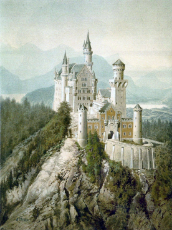adolf hitler's artwork - neuschwanstein - (the castle neuschwanstein) (1912).jpg