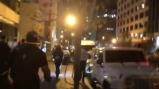 The Proud Boys going at Antifa from every angle, they run behind police for protection after ironically calling for them to be defunded all year..mp4