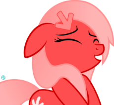 1374956__safe_artist-colon-arifproject_oc_oc-colon-downvote_oc only_derpibooru_derpibooru ponified_eyes closed_grin_hairclip_meta_ponified_pony_simple .png