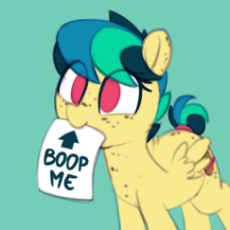 1709368__safe_artist-colon-shinodage_oc_oc-colon-apogee_oc only_boop bait_bronybait_cute_female_filly_green background_mouth hold_ocbetes.png