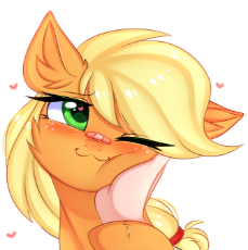 2083883__safe_artist-colon-pesty_skillengton_applejack_-colon-3_cute_earthpony_hand_human_jackabetes_love_pony_weapons-dash-gradecute.png