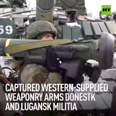 Captured Western-supplied weaponry arms Donetsk and Lugansk militia.mp4
