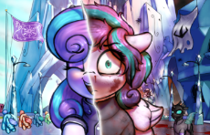 7018656__semi-dash-grimdark_artist-colon-crazy+water_derpibooru+exclusive_imported+from+derpibooru_princess+flurry+heart_thorax_alicorn_changeling_crystal+pony_.png