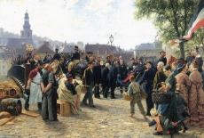 Anton von Werner (1843–1915) His Majesty arriving at Sarrebruck - Oil on Canvas 1877.jpeg