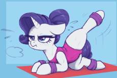 3276045__safe_artist-colon-t72b_derpibooru+import_rarity_pony_unicorn_belly_clothes_exercise_female_grumpy_horn_image_leotard_lying+down_mare_pink+leot.png