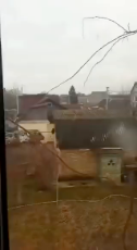 Woman Films Russian Airstrike On Her Property.mp4
