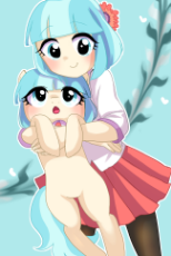 834867__safe_artist-colon-weiliy_coco pommel_clothes_cocobetes_cute_duality_holding a pony_human_humanized_human ponidox_pantyhose_pixiv_pony_weapons-d.png