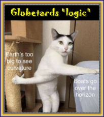 Globetards logic- Earth's too big to see curvature and boats over the horizon.png