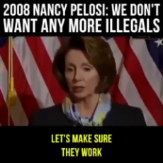 Julio Gonzalez - Retweet this important message from Nancy Pelosi in 2008.   Nancy said - We don’t want any more illegals.   I agree with you Nancy! What happened-1085756931493560322.mp4