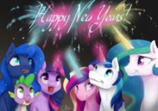 My Little Pony - Ponies - Happy New Years.jpg