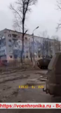 Ukrop Desperately Tries To Flee His Bombarded Position In Bakhmut But Doesn't Make It.mp4