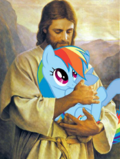 160479__safe_rainbow+dash_pony_cute_human_edit_dashabetes_holding+a+pony_religion_christianity_jesus+christ.jpg