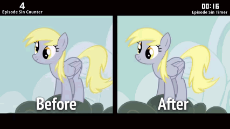754152__safe_derpy hooves_the last roundup_animated_cinemare sins_comparison_derpygate_drama_drama bait_female_mare_op is a duck_op is trying to start .gif