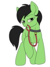 1314046__safe_artist-colon-lulubell_edit_oc_oc-colon-anon_oc-colon-filly+anon_oc+only_bedroom+eyes_collar_earth+pony_female_filly_implied+foalcon_leash.png