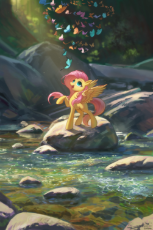3774682__safe_artist-colon-forthfona_derpibooru+import_fluttershy_butterfly_insect_pegasus_pony_g4_image_jpeg_river_rock_solo_water.jpeg