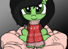 14_OAT_Update_December_2019_MLPOL_14_safe_artist-anon3mous1_filly anon_earth pony_human_pony_christmas_christmas sweater_clothes_cute_female_filly_holding a pony_holiday_.png
