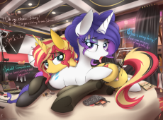 2223200 - Equestria_Girls Friendship_is_Magic My_Little_Pony NevoBASTER Rarity Sunset_Shimmer.png