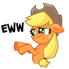 My Little Pony - Applejack - Eww.gif